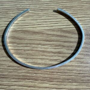 Christina Kober 925 Sterling Silver Diamond Dusted Narrow Cuff Bangle